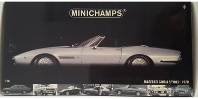 1:18 Maserati Ghilbi Sypder Grey 1970, Paul's Model Art Minichamps