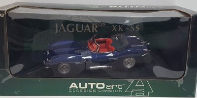 1:18 1956 JaguarXK-SS, Blue, AutoArt