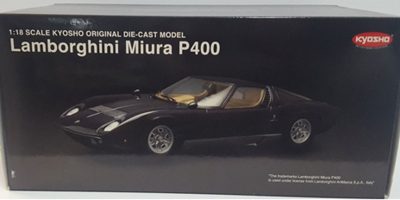 1:18 Lamborghini Miura P400, Black, Kyosho