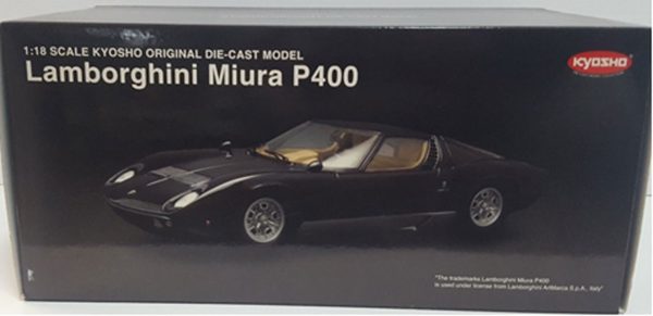 1:18 Lamborghini Miura P400, Black, Kyosho