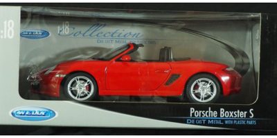 1:18 Porsche Boxter S, Red, Welly